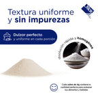Azúcar mascabado en sobre Dilox, textura uniforme y sin impurezas