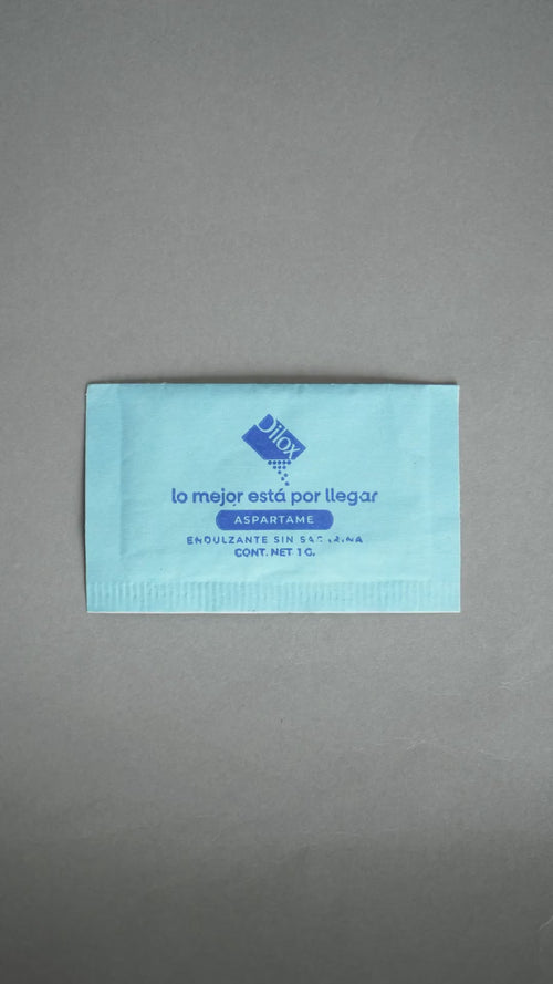 Video de aspartame en sobre Dilox