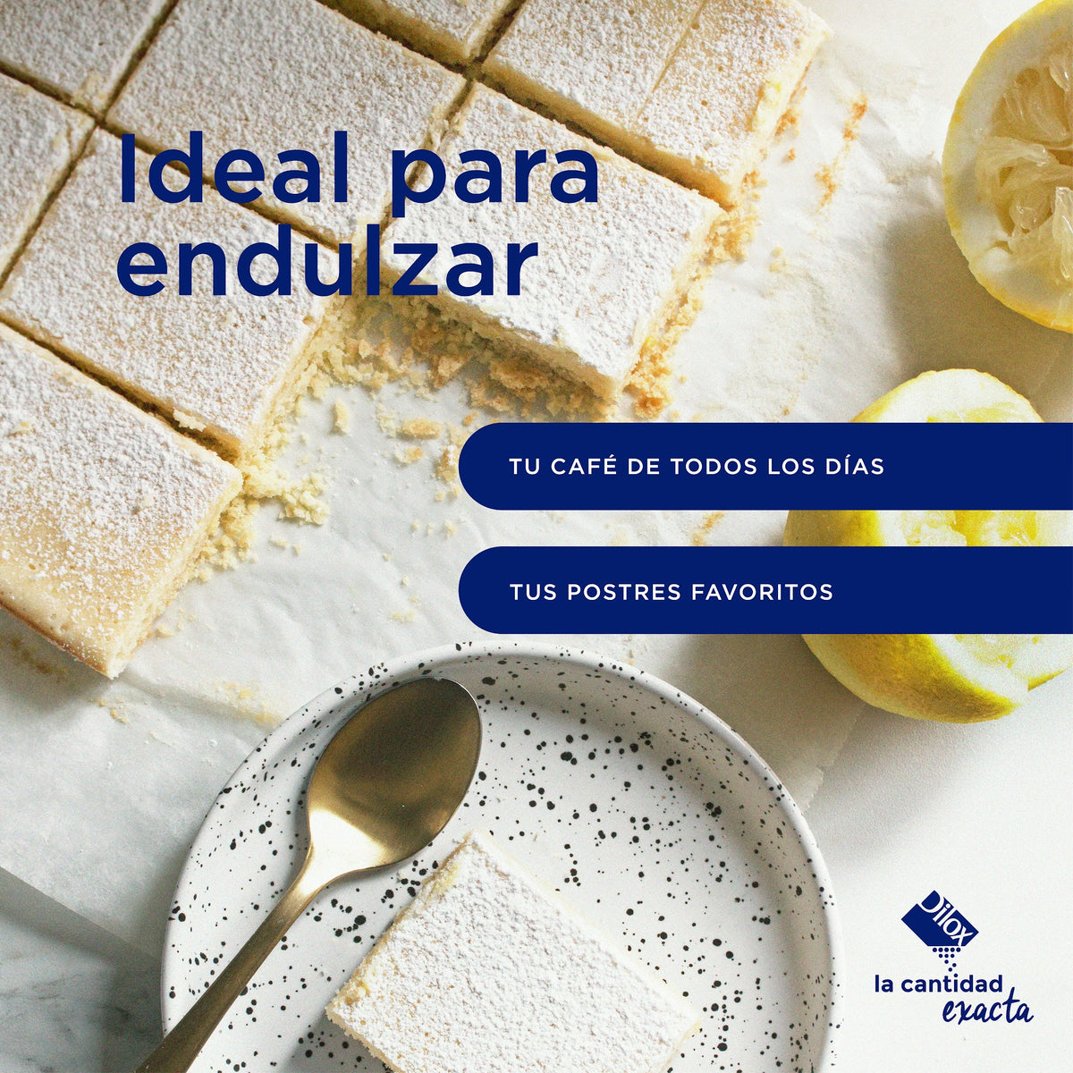 Sucralosa en sobre Dilox para endulzar café y postres