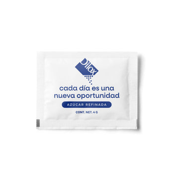 Sobre de azúcar refinada Dilox de 4 g
